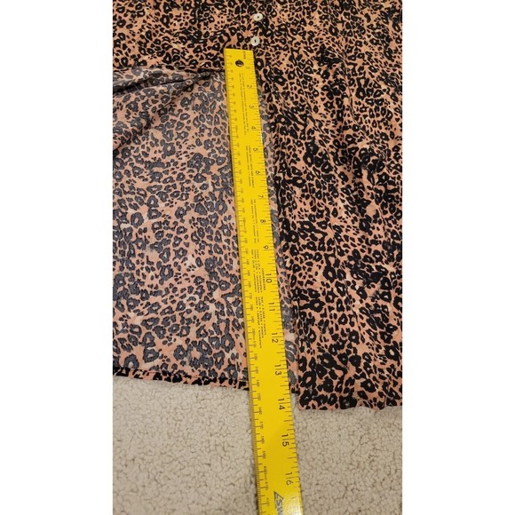 Wilfred Aritzia Gallery Button Front Midi Shirt Dress in Sz XXS Leopard - Picture 10 of 10